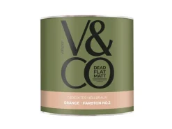 V&CO Premium-Innenfarbe Dead Flat Matt Orange Farbton 2 2,5l