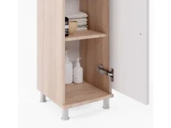 Regal Weiß^Vicco Midischrank Fynn Sonoma/Weiß 30 x 95 cm