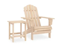 Stühle^vidaXL Adirondack-Gartenstuhl mit Tisch Massivholz Tanne 315922