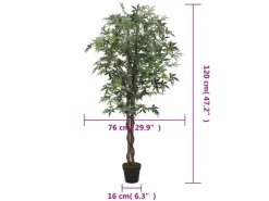 Kunstpflanzen^vidaXL Ahornbaum Künstlich 336 Blätter 120 cm Grün