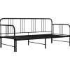 vidaXL Ausziehsofa Bettgestell Schwarz Metall 90x200 cm Modell 2650960
