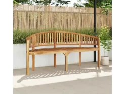 vidaXL Bananenbank 180 cm Massivholz Teak 310494