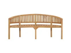 vidaXL Bananenbank 180 cm Massivholz Teak 310494