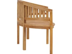 vidaXL Bananenbank 180 cm Massivholz Teak 310494