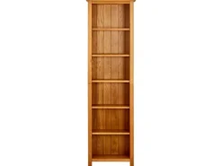 vidaXL Bücherregal 6 Fächer 52x22x180 cm Massivholz Eiche