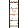 vidaXL Bücherregal 5 Fächer 60x30x180 cm Altholz Massiv