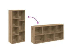 vidaXL Bücherregal Artisan-Eiche 50x25x104 cm 855965