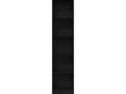 Bücherregale^vidaXL Bücherregal Schwarz Eichen-Optik 40x24x176 cm Holzwerkstoff 862454