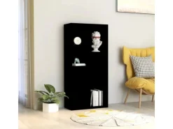 Regale Schwarz|Bücherregale^vidaXL Bücherregal 50x25x106 cm Holzwerkstoff 801108