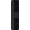 Regale Schwarz|Bücherregale^vidaXL Bücherregal Schwarz 36x30x171 cm Holzwerkstoff 802868