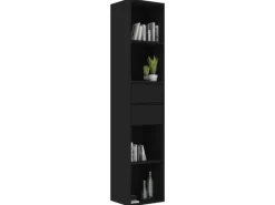 Regale Schwarz|Bücherregale^vidaXL Bücherregal Schwarz 36x30x171 cm Holzwerkstoff 802868