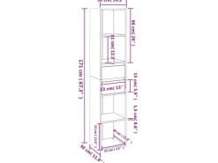 Regale Schwarz|Bücherregale^vidaXL Bücherregal Schwarz 36x30x171 cm Holzwerkstoff 802868