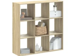 Regal Weiß|Holzregale^vidaXL Bücherregal Sonoma-Eiche 102x32x102 cm Holzwerkstoff