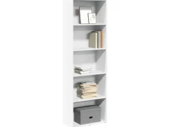 Regal Weiß|Bücherregale^vidaXL Bücherregal Weiß 60x30x189 cm Holzwerkstoff 857917