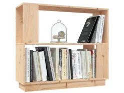 Regale Massivholz|Bücherregale^vidaXL Bücherregal/Raumteiler 80x25x70 cm Massivholz Kiefer