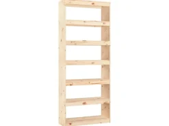 Regale Massivholz|Holzregale^vidaXL Bücherregal/Raumteiler 80x30x199,5 cm Massivholz Kiefer