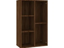 Bücherregale^vidaXL Bücherregal/Sideboard Braun Eiche 50x25x80 cm Holzwerkstoff