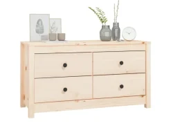 vidaXL Beistellschrank 100x40x54 cm Massivholz Kiefer 821774