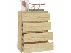 vidaXL Beistellschrank 60x36x84 cm Massivholz Kiefer 808103