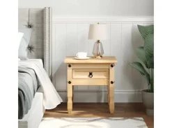 Tische^vidaXL Beistelltisch Corona 50x50x50 cm Massivholz Kiefer 4005664