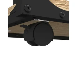 vidaXL Beistelltisch mit Rollen Sonoma 50x35x55,5 cm Holzwerkstoff