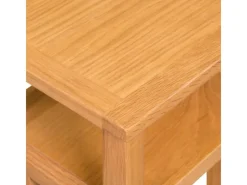 Tische^vidaXL Beistelltisch mit Zeitungsablage 27x35x55 cm Massivholz Eiche