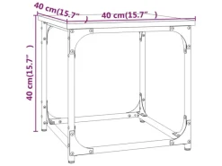 Tische^vidaXL Beistelltisch Schwarz 40x40x40 cm Holzwerkstoff Modell 1