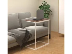 Tische^vidaXL Beistelltisch Weiß 55x35x66 cm Holzwerkstoff 343095