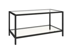 Tische^vidaXL Beistelltische 2 Stk. Hartglas Transparent