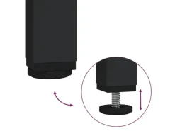 vidaXL Beistelltische 2 Stk. Schwarz Holzwerkstoff