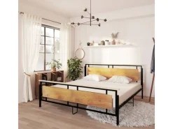 vidaXL Bett Metall 200x200 cm Modell 11115659