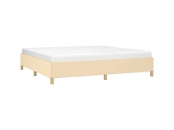 vidaXL Bettgestell Creme 200x200 cm Stoff Modell 31366788