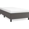 vidaXL Bettgestell Grau 90x190 cm Kunstleder Modell 21370055