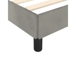 vidaXL Bettgestell Hellgrau 200x200 cm Samt Modell 21368964