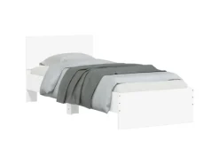 vidaXL Bettgestell mit Kopfteil 90x200 cm Holzwerkstoff 838624