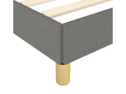 vidaXL Bettgestell mit Kopfteil Dunkelgrau 140x200 cm Stoff Modell 41400109