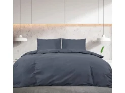 Überwürfe|Decken^vidaXL Bettwäsche-Set 155x220 cm Leichte Mikrofaser 135943