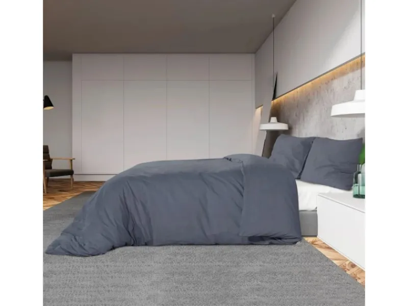 Überwürfe|Decken^vidaXL Bettwäsche-Set 155x220 cm Leichte Mikrofaser 135943