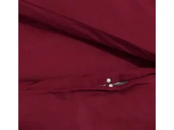 Decken^vidaXL Bettwäsche-Set Bordeaux 155x220 cm Leichte Mikrofaser 136039
