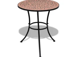 vidaXL Bistrotisch -Rot 60 cm Mosaik 41528