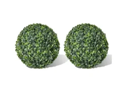 Kunstpflanzen^vidaXL Buchsbaumkugeln 2 Stk Künstlich Formschnitt-Kugel 35 cm