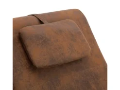 vidaXL Chaiselongue mit Kissen Braun Wildleder-Optik Modell 1