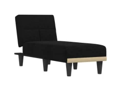 Sessel^vidaXL Chaiselongue Schwarz Stoff Modell 3