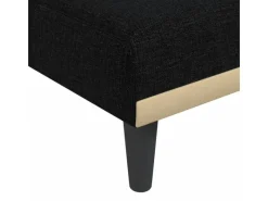 Sessel^vidaXL Chaiselongue Schwarz Stoff Modell 3