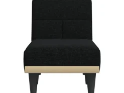 Sessel^vidaXL Chaiselongue Schwarz Stoff Modell 3