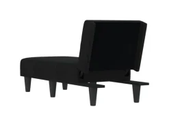 Sessel^vidaXL Chaiselongue Schwarz Stoff Modell 3