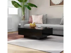 Tische^vidaXL Couchtisch Schwarz 90x60x31 cm Holzwerkstoff