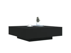 vidaXL Couchtisch Schwarz 100x100x31 cm Holzwerkstoff