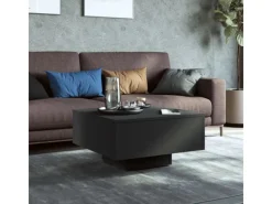 Tische^vidaXL Couchtisch Schwarz 60x60x31,5 cm Holzwerkstoff