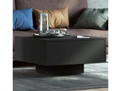 Tische^vidaXL Couchtisch Schwarz 60x60x31,5 cm Holzwerkstoff